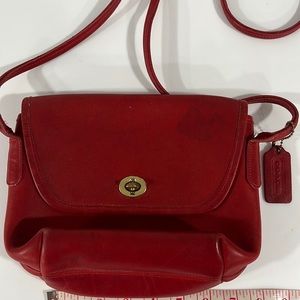 Red Vintage Coach purse